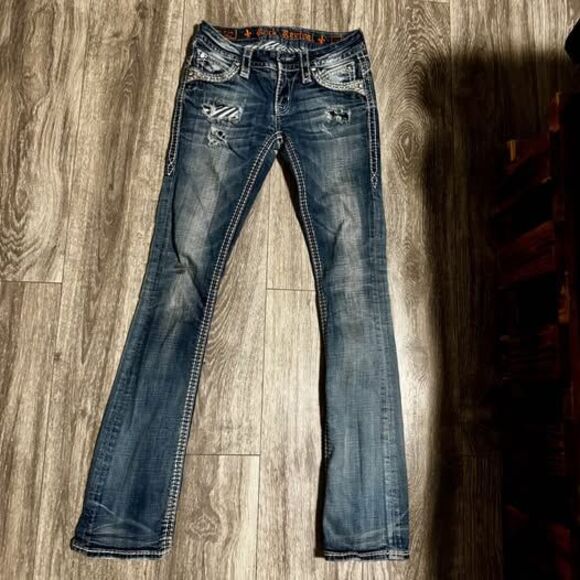 Rock Revival Jeans- Ellor Slim Boot- size 25 - Picture 2 of 5